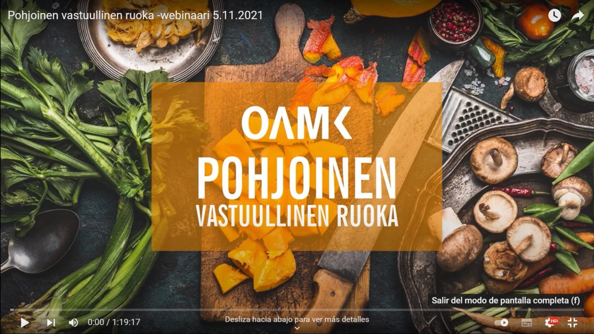 PrinLab participates at the Oamk’s Northern Responsible Food webinar