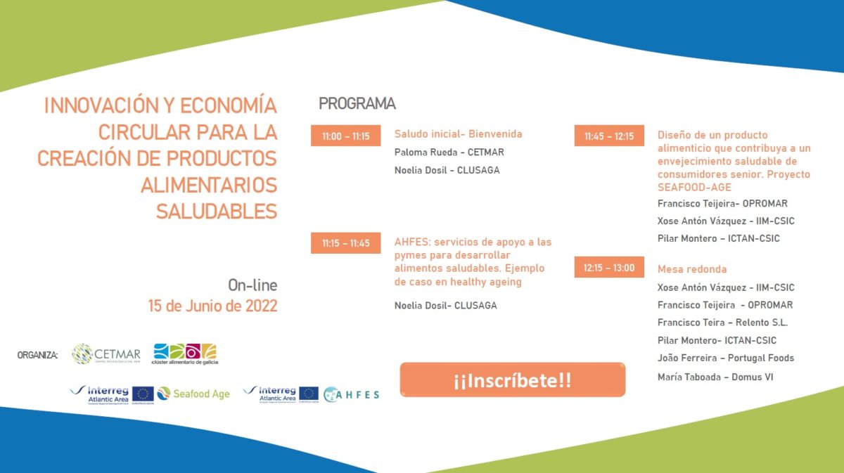 Workshop on INNOVATION AND CIRCULAR ECONOMY FOR THE CREATION OF FOOD PRODUCTS (on line, 15th June)